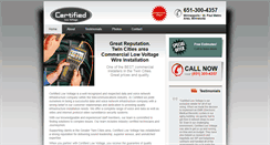 Desktop Screenshot of certifiedlowvoltage.com